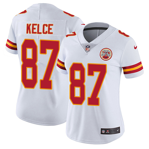 Authentic NFL KC Chiefs #87 Travis Kelce White Limited Jersey