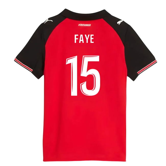 2025-2026 Stade Rennais Home Shirt (Kids) (Faye 15)
