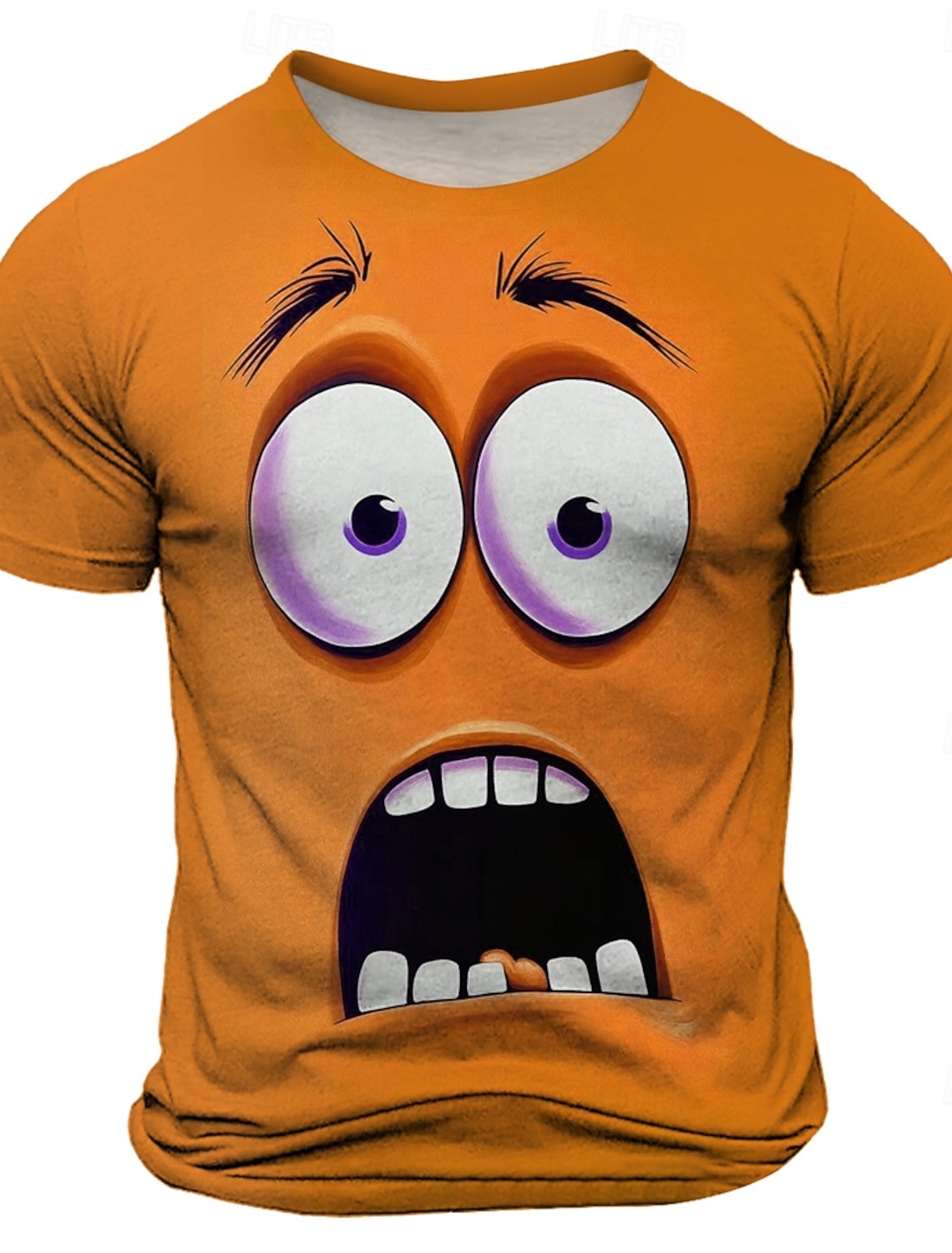 Men's 3D Human face T Shirt Short Sleeve T shirt 3D Print Crew Neck Shirt Exaggerated Designer Casual Daily Club Blue Black Red Summer Spring All Seasons Clothing Apparel S M L XL XXL XXXL