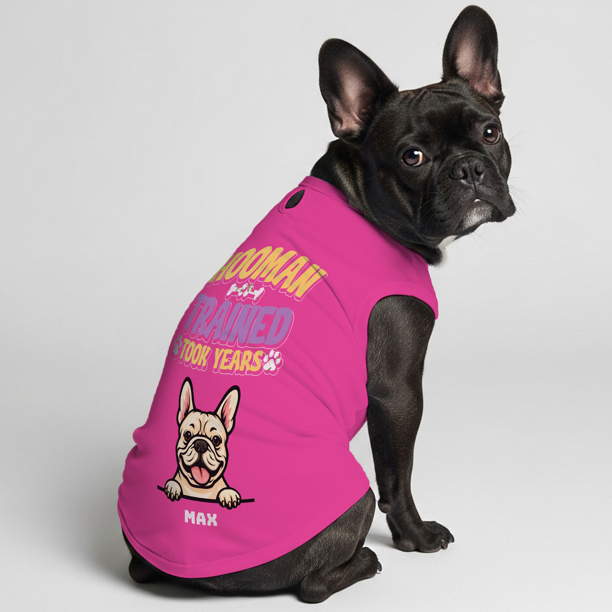 | Custom Dog T-shirt For French Bulldogs For Dog Lovers | Durable Build