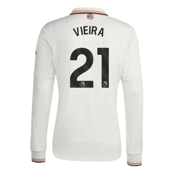 2025-2026 Arsenal Long Sleeve Third Shirt (Vieira 21)