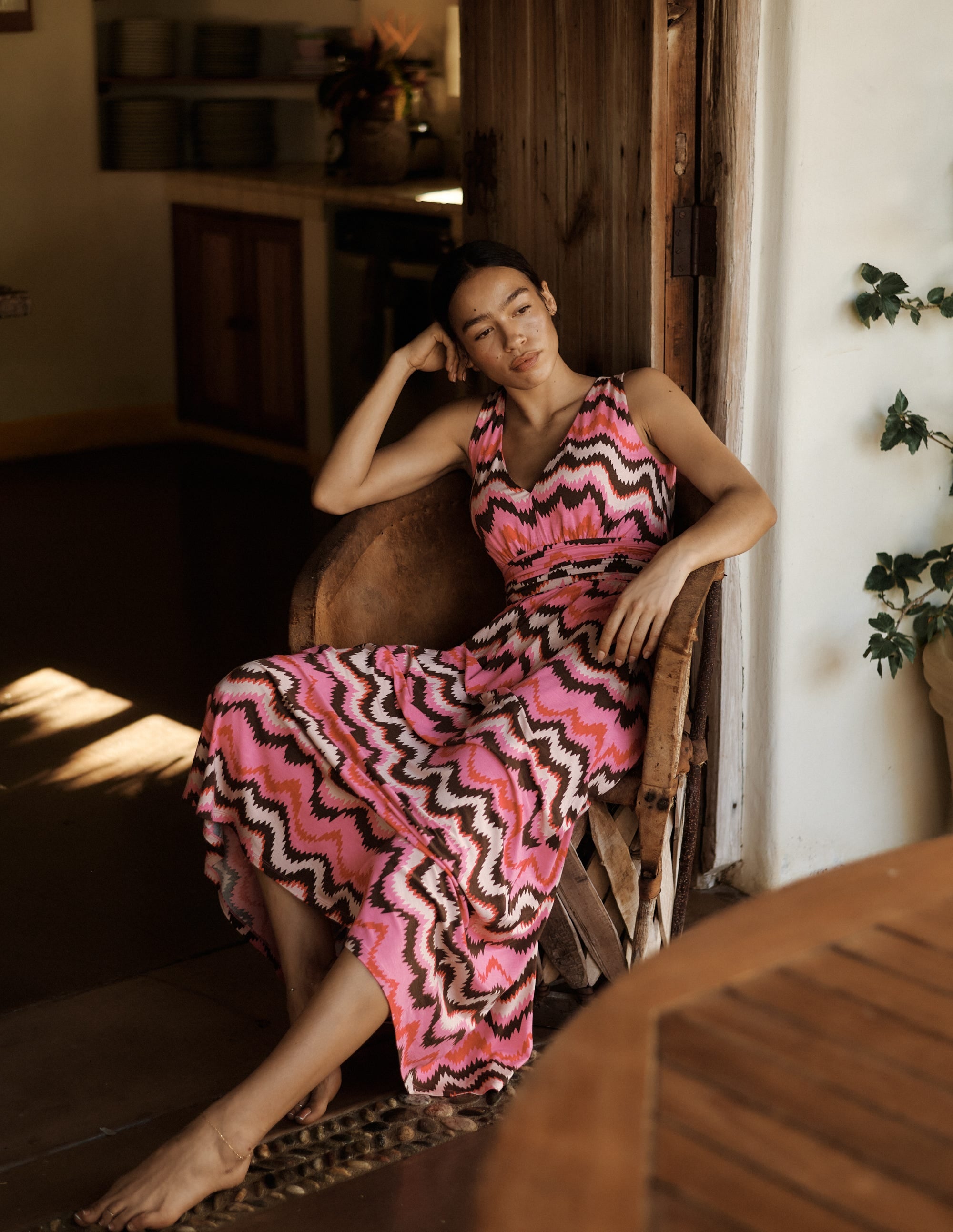 Elodie Jersey Maxi Dress