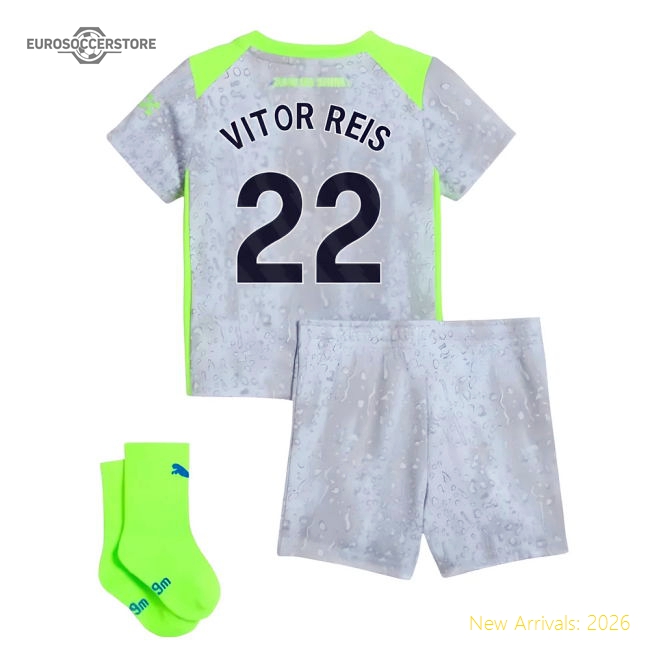 Premium 2025-2026 Man City Third Baby Kit (vitor Reis 22) - Premium