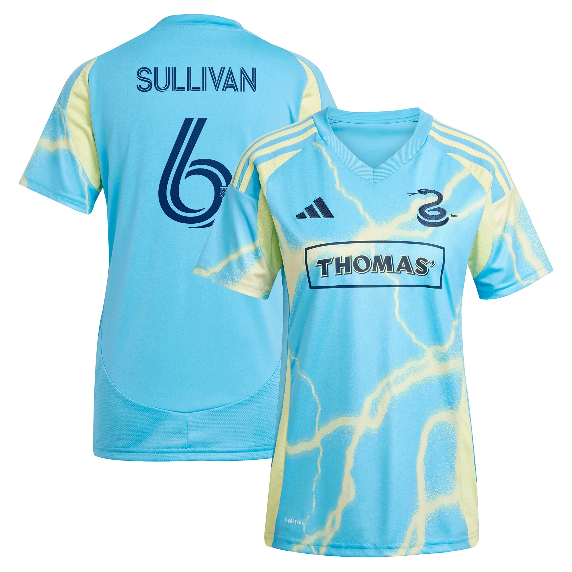 [SD] Cavan Sullivan Philadelphia Union Women's 2025 The Voltage Kit Replica Player Jersey - Blue