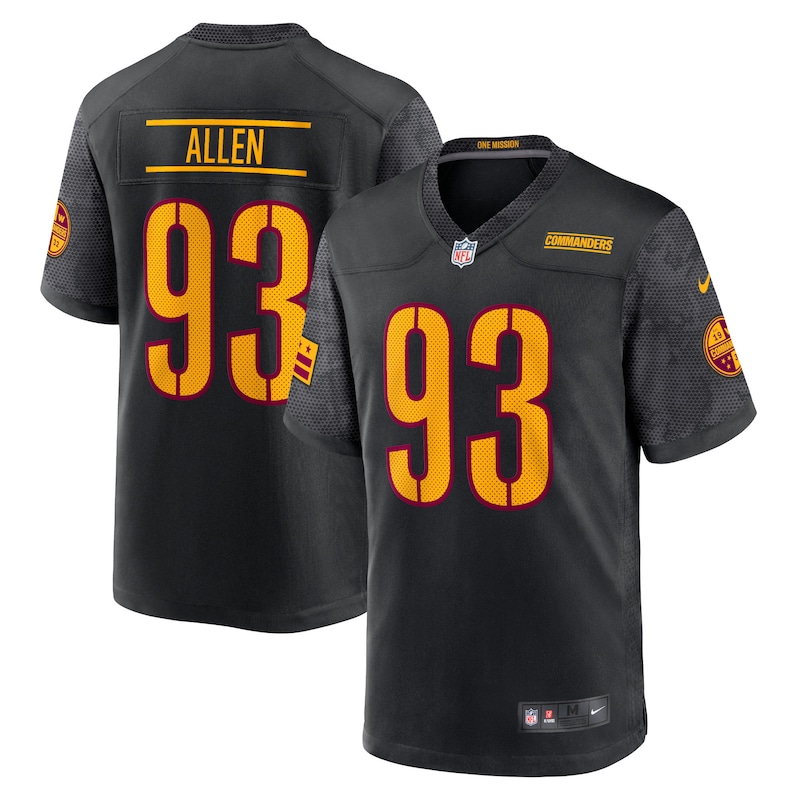 None Jonathan Allen Washington Commanders Retro Team Spirit Wear