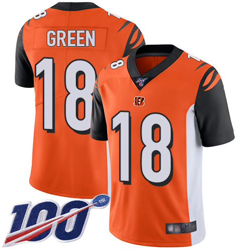 NFL CIN Bengals #18 A.J. Green Green Limited Jersey - A-v10