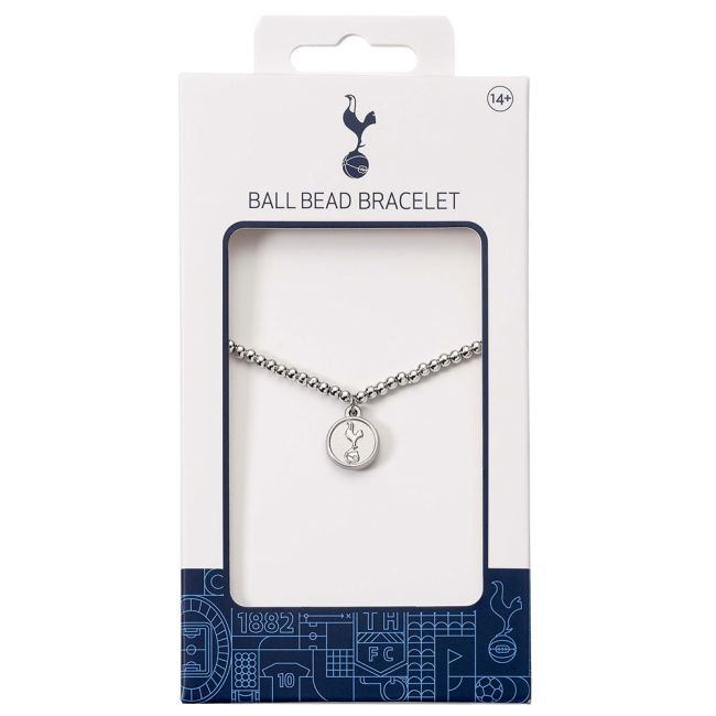 Tottenham Hotspur FC Silver Finish Bead Bracelet (Collector's Item)