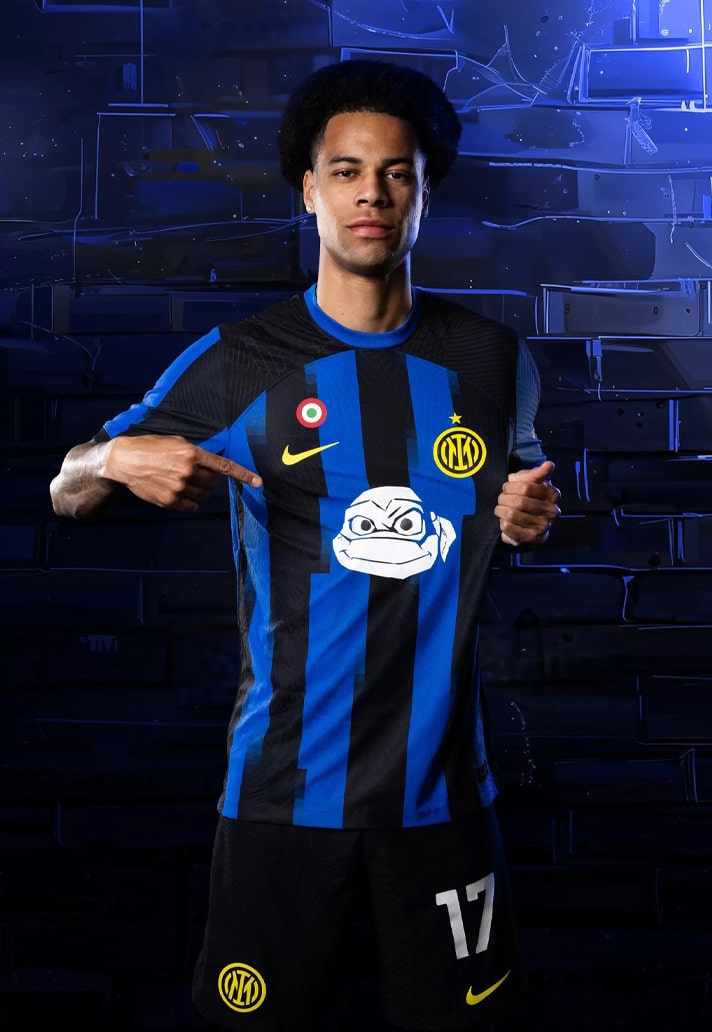2324 Inter Milan X Ninja Turtles Home Soccer Jersey Football Shirt -
