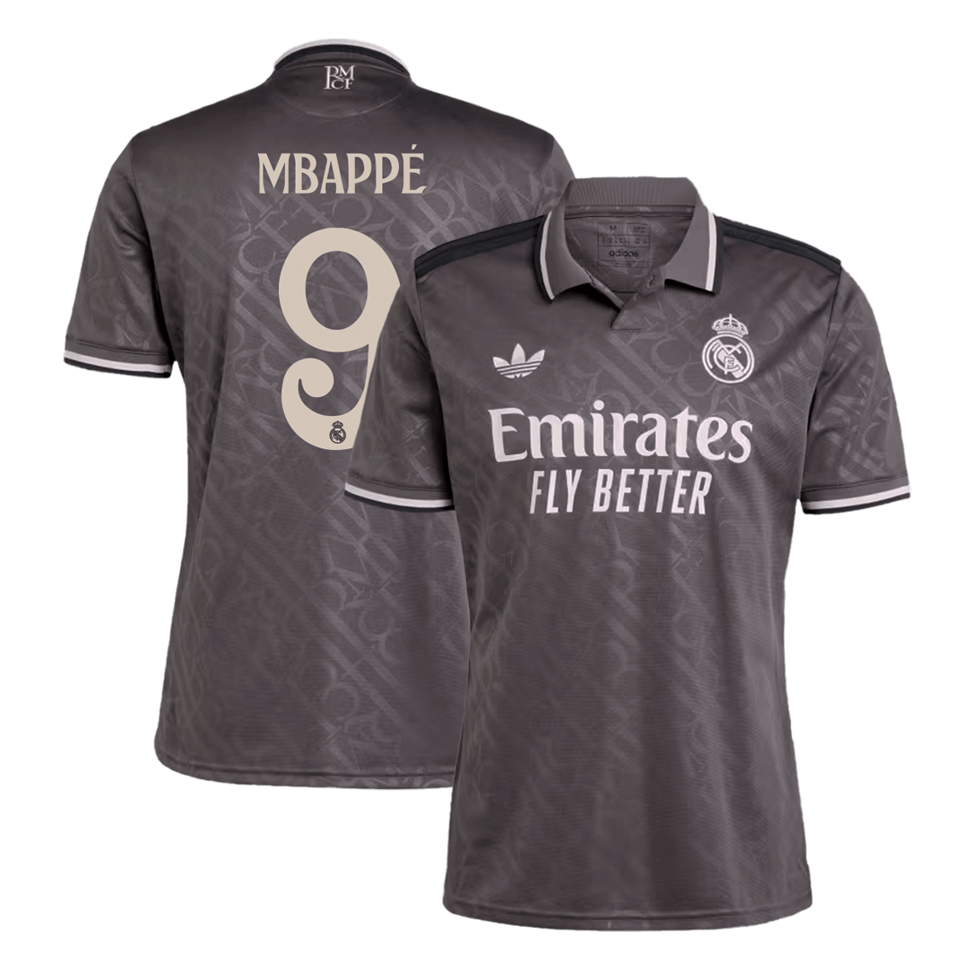 MBAPPE #9 Real Madrid Third Away  Soccer Jersey 2024/25 Authentic Kit