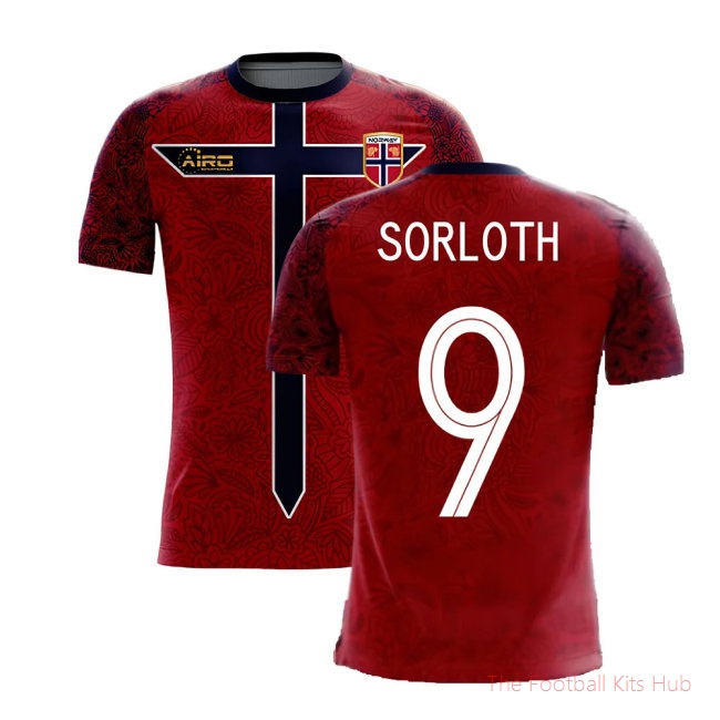 [LK] Norway 2025/26 Home Football Kit (Airo) (SORLOTH 9)