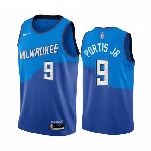 Nike Trail Blazers Blue Milwaukee Bucks #9 Jersey - Discounted