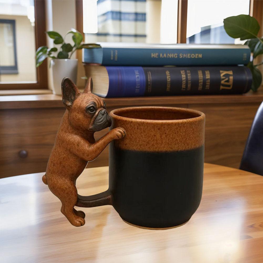 French Bulldog Artisan Frenchie Coffee Mug – Ceramic Dog Cup For Animal