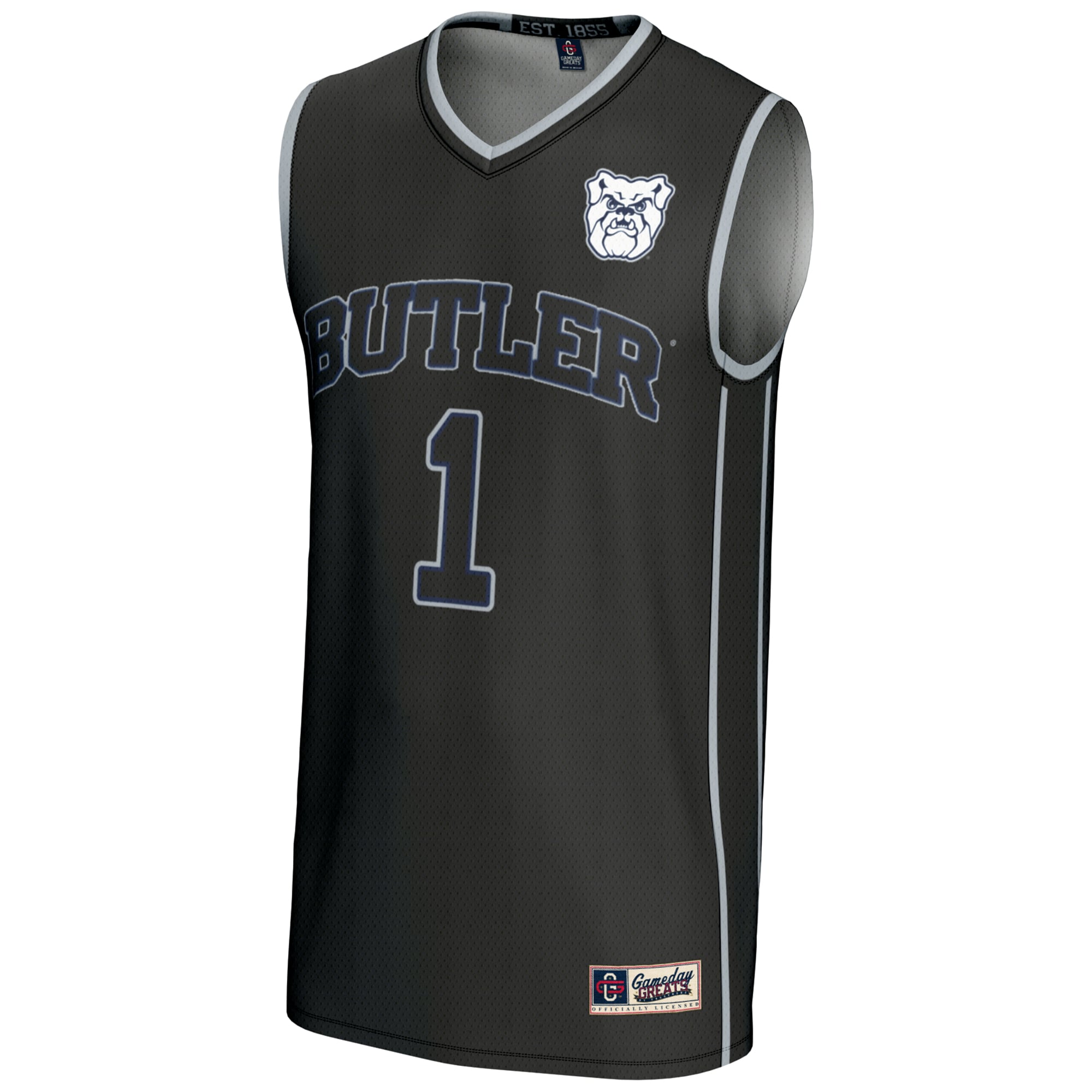 #1 Butler Bulldogs GameDay Greats Lightweight Basketball Jersey - Black