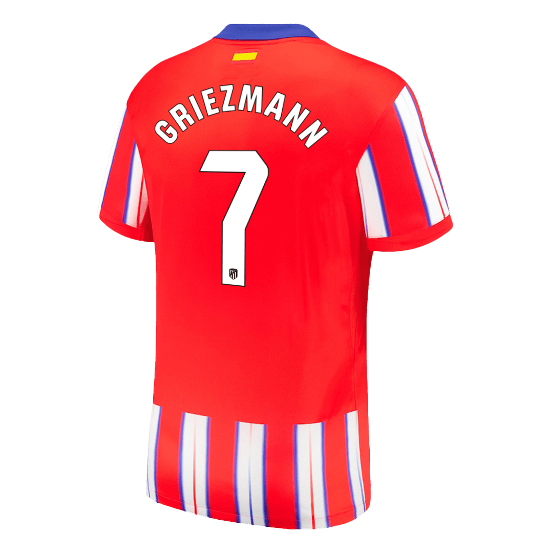 Atletico Madrid 2425 Home Football Shirt 7 Griezmann - Official
