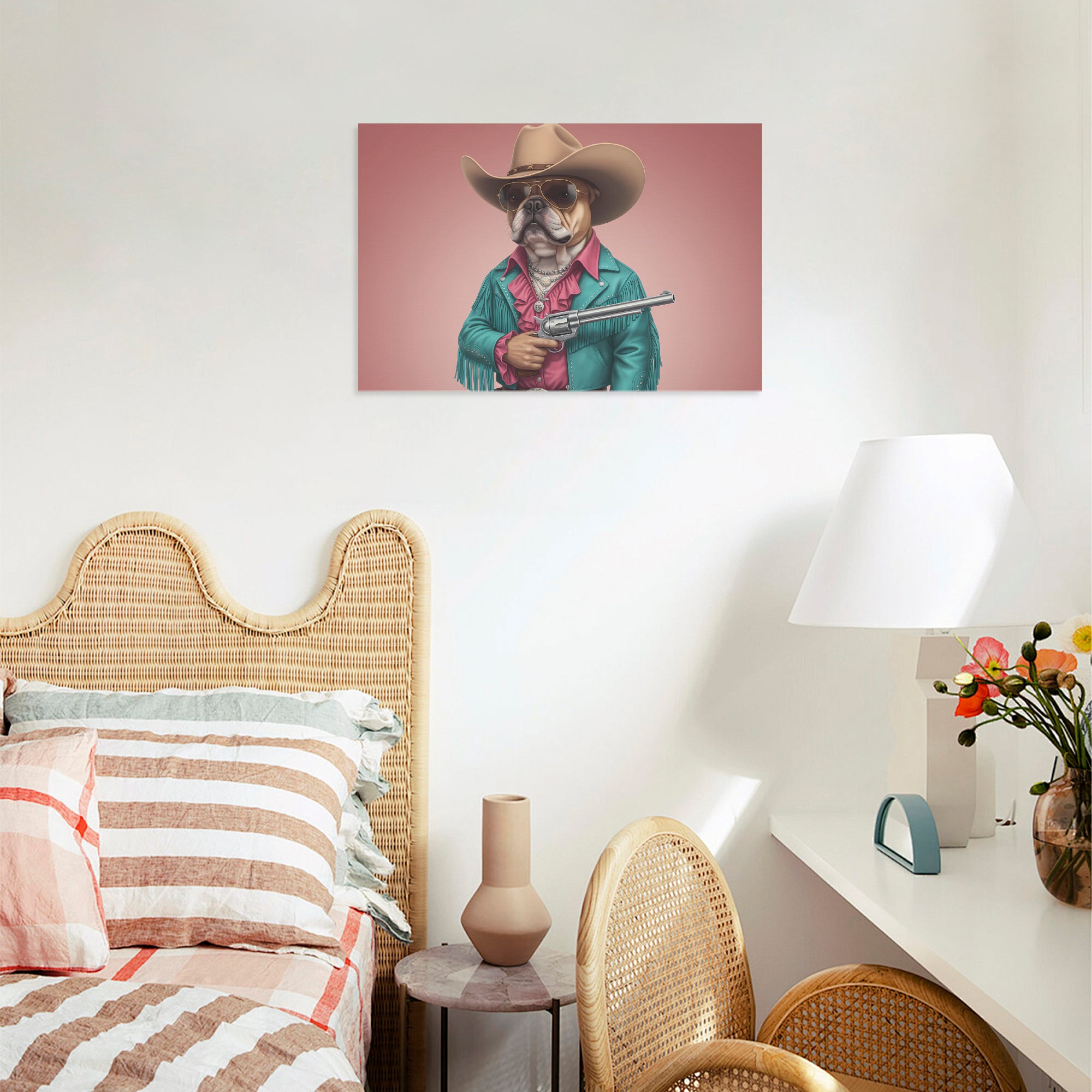 Doris - Adorable Frenchie canvas Wall Art