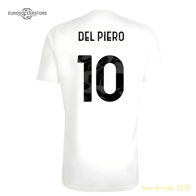 Popular 2025-2026 Juventus Training Tee (White) (Del Piero 10)