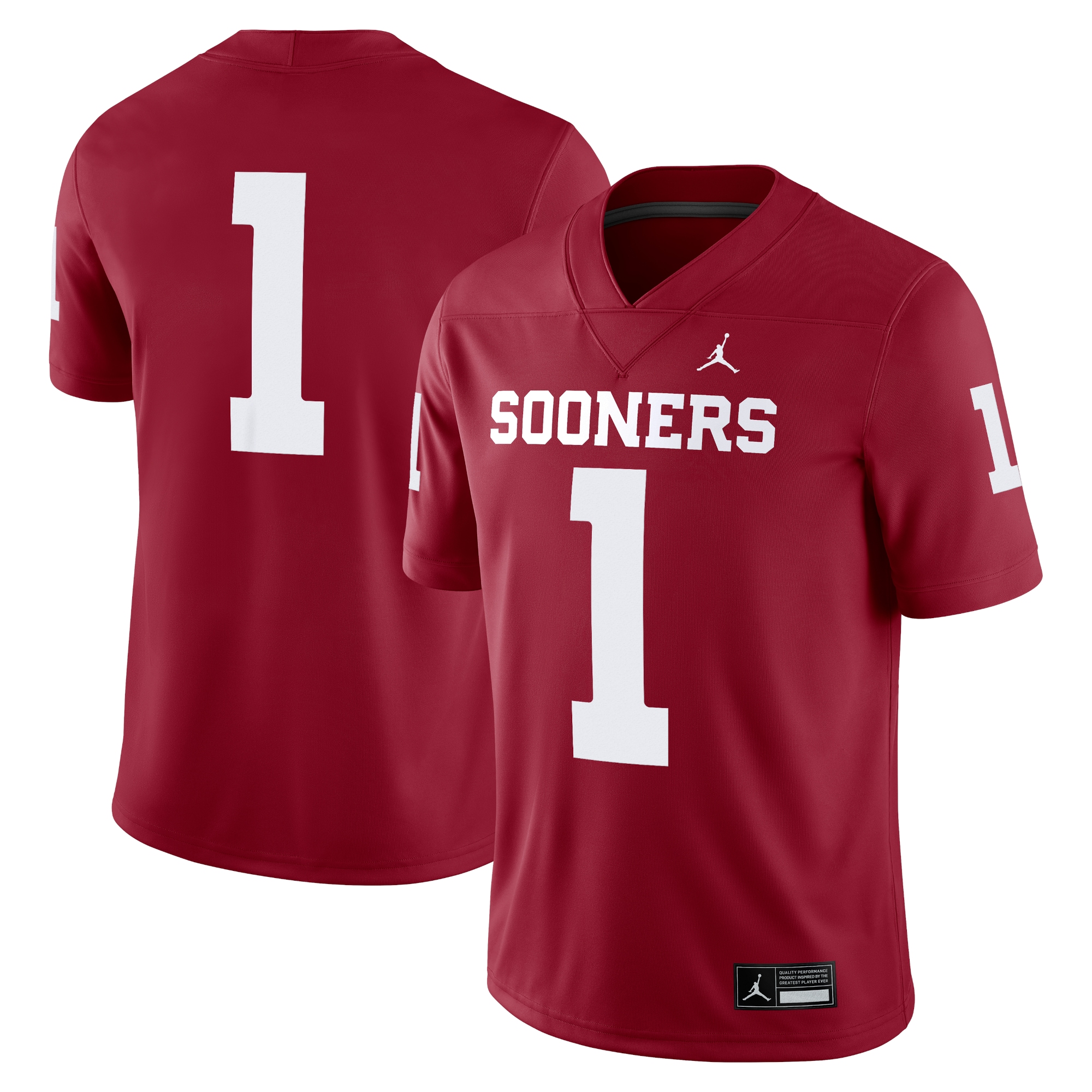 [NJP] Women's Oklahoma Sooners Game Jersey - Crimson