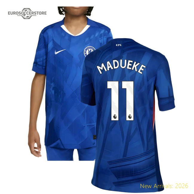 2025-2026 Chelsea Kids Hypoallergenic Madueke Jersey Dri-fit