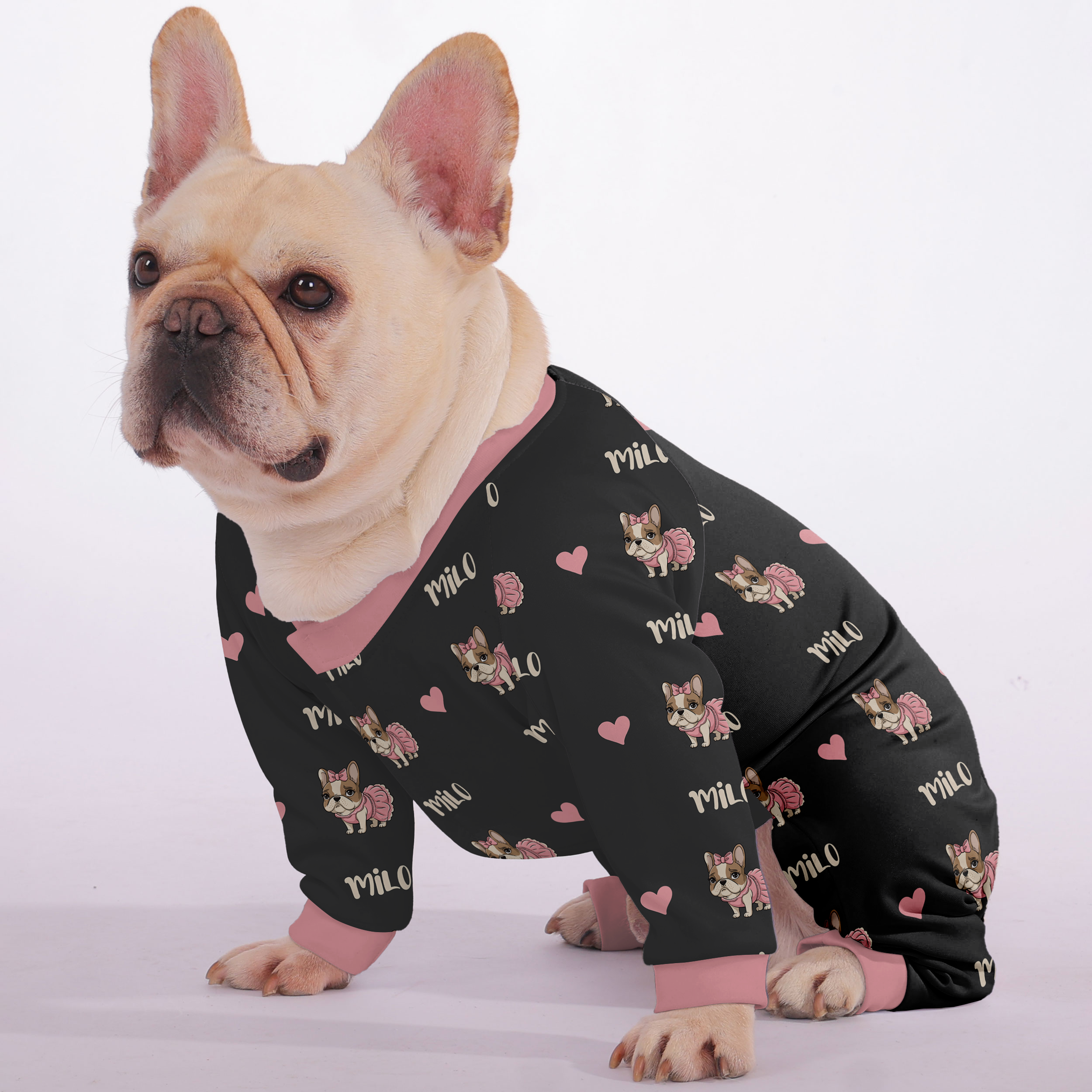 French Bulldog Cookie Personalized French Bulldog Pajamas With