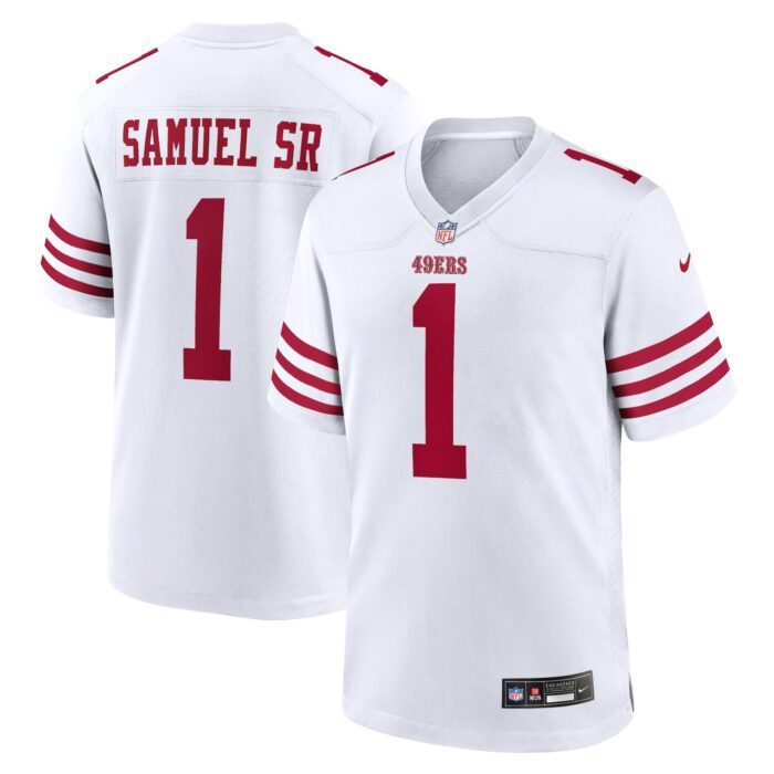 Men's San Francisco 49ers Deebo Samuel Sr Nike White Menâ...