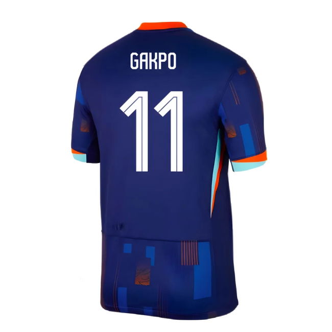 2024-2025 Netherlands Away Shirt (Gakpo 11) Oranje Worldcup