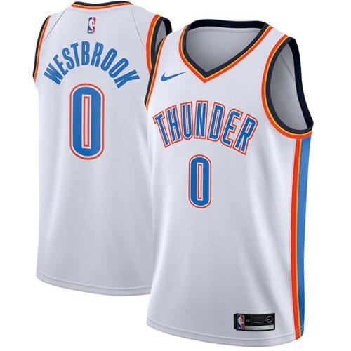 Performance OKC Russell Westbrook #0 2024 City City NBA Jersey White