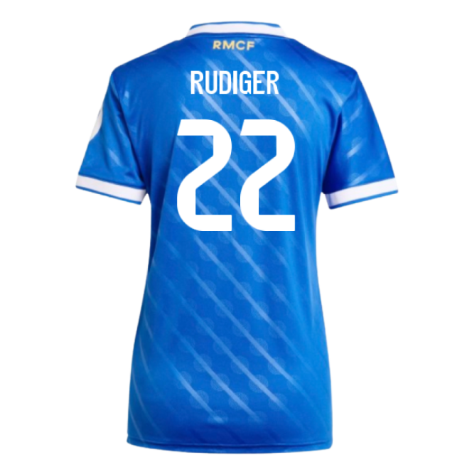 2025-2026 Football Team Womens Luxury Jersey Rudiger Advanced Textile