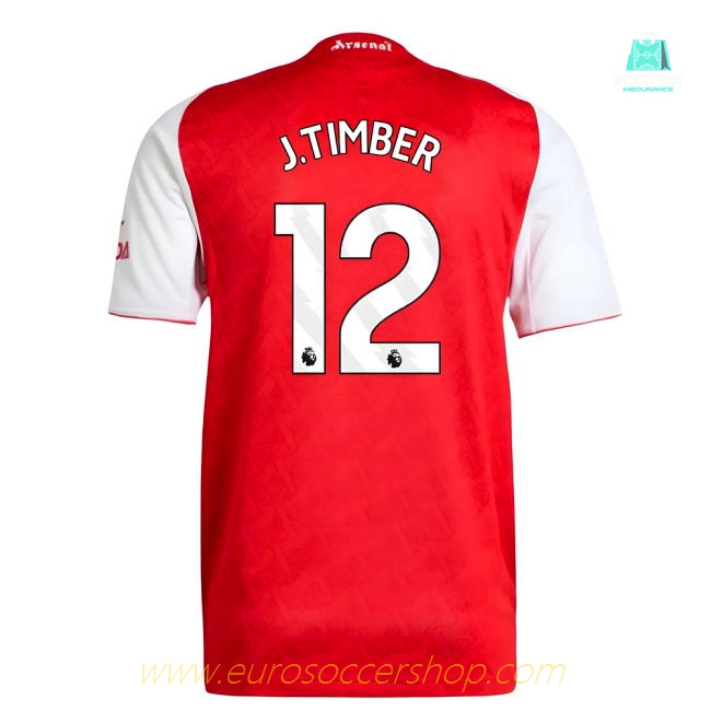 2025-2026 Arsenal Authentic Home Shirt (J.Timber 12)