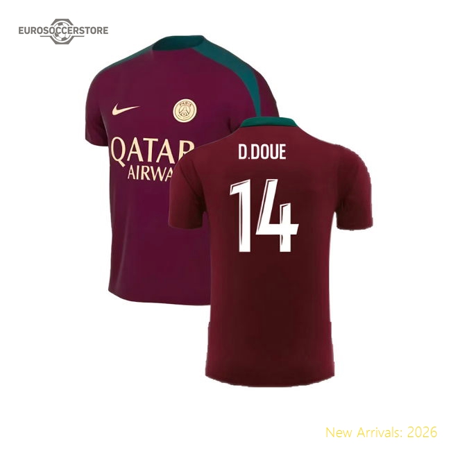 Paris Saint-Germain Dri-Fit Fan Version For Kids (D.Doue Soccer Jersey