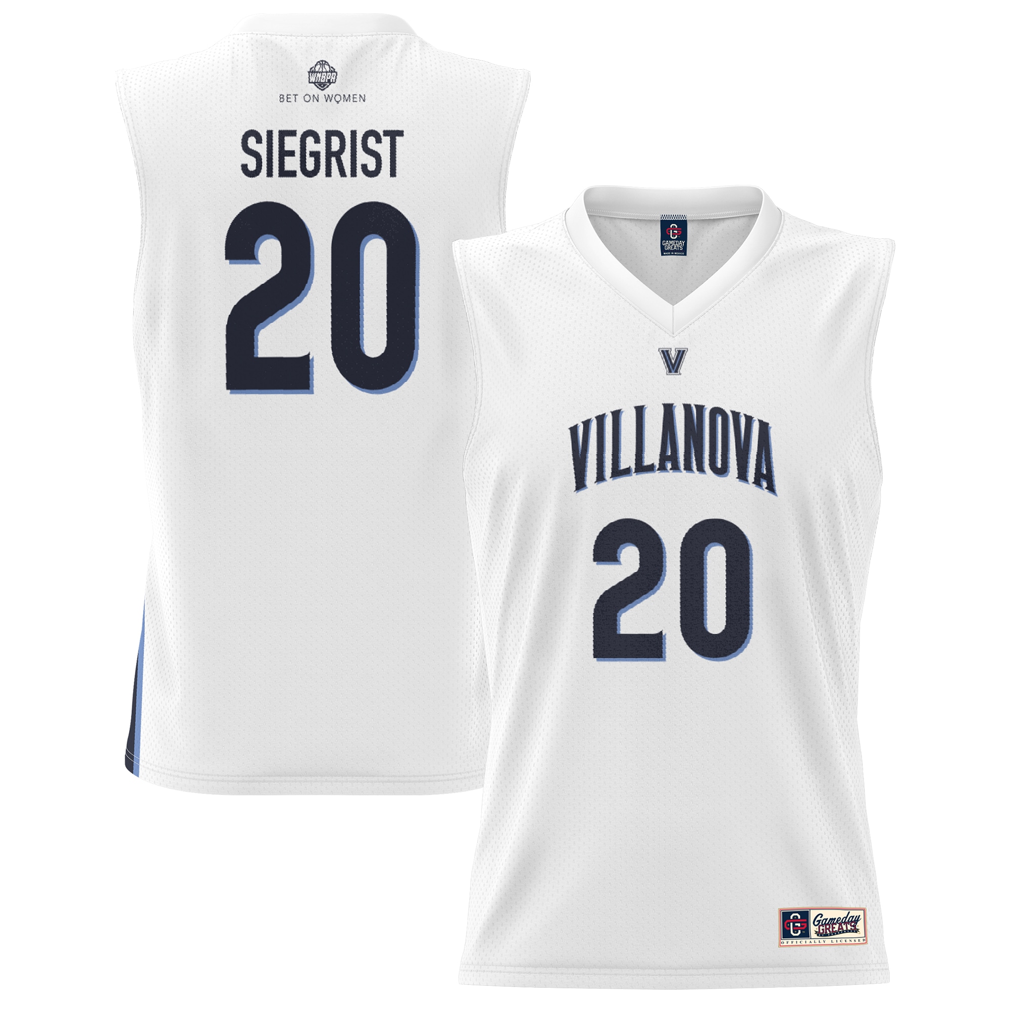 [NJP] Madison Siegrist Villanova Wildcats GameDay Greats Youth Lightweight Basketball Alumni Jersey - White