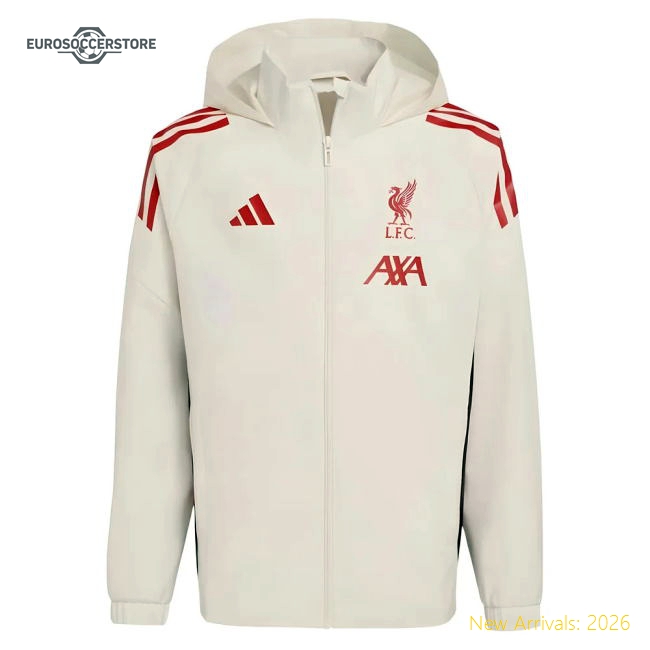 2025-2026 Liverpool Allweather Jacket (White) - Kids