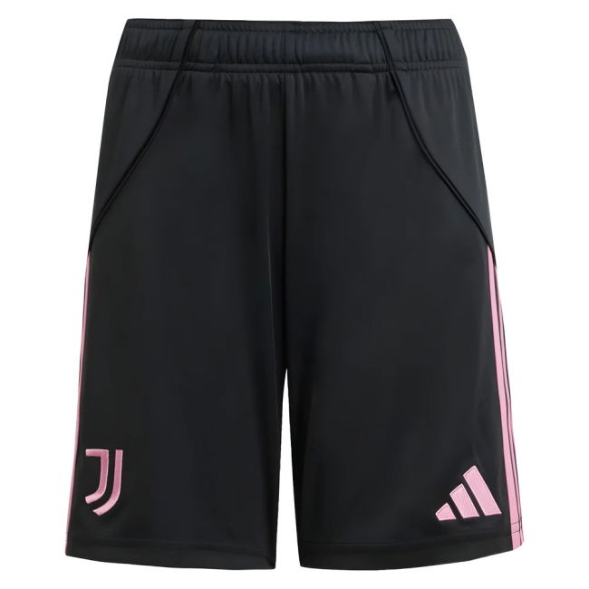 2025-2026 Juventus Home Shorts (Black) - Kids