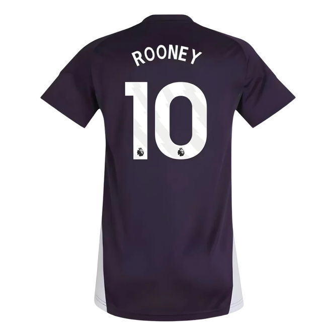 Football Man Utd Training Jersey Aurora Plum Womens Rooney #10 Pro...