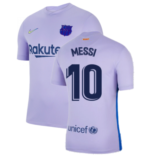 Camiseta Barcelona Niños Visitante 2021-2022 - Alta Calidad - Messi 10