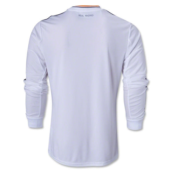 Performance Driven 13-14 Real Madrid Home Long Sleeve Jersey Shirt