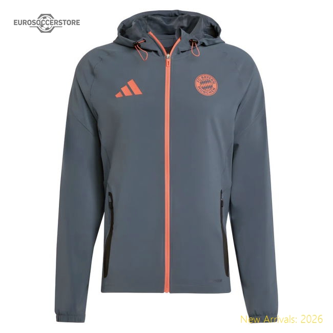 2025-2026 Bayern Munich Vis Tech Travel Jacket (bold Onix)
