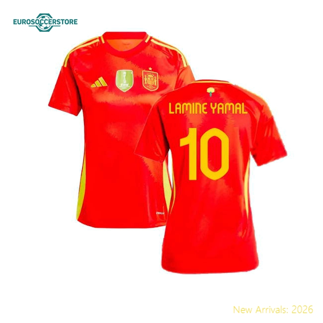 Football Team Ladies Lamine Yamal Stylish Jersey Climacool Comfortable