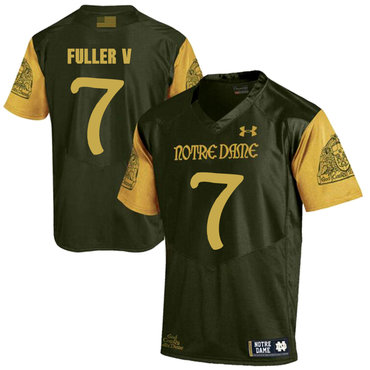 Men's ND Fighting Irish Green 2024 home jersey Will Fuller #7