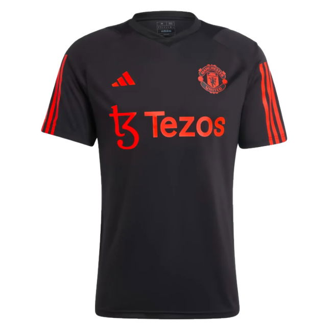 Man Utd Licensed 2023-2024 Man Utd Training Jersey (Black) (Ronaldo 7)