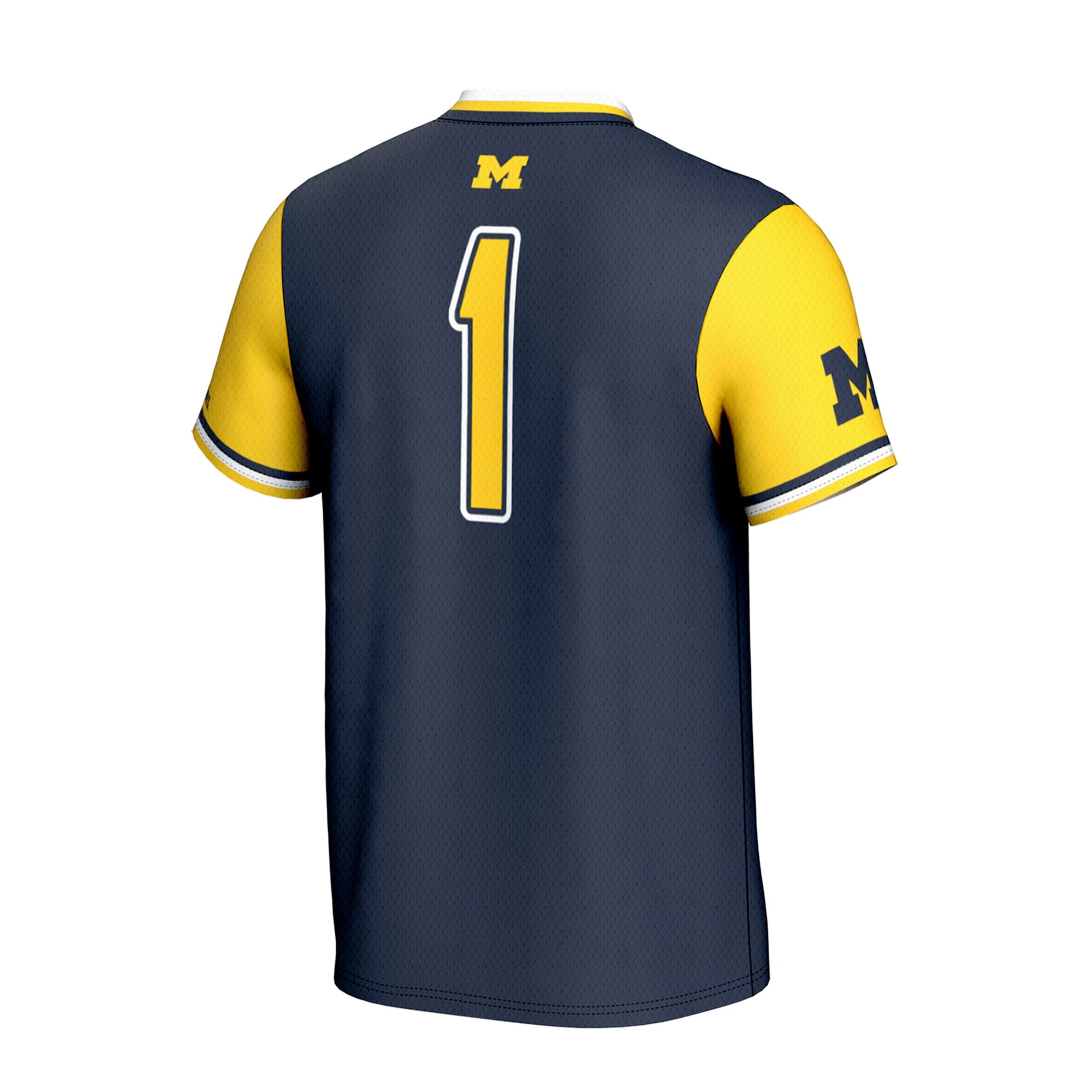 [NJP] Michigan Wolverines GameDay Greats Unisex Lightweight Collegiate Softball Fashion Jersey - Navy