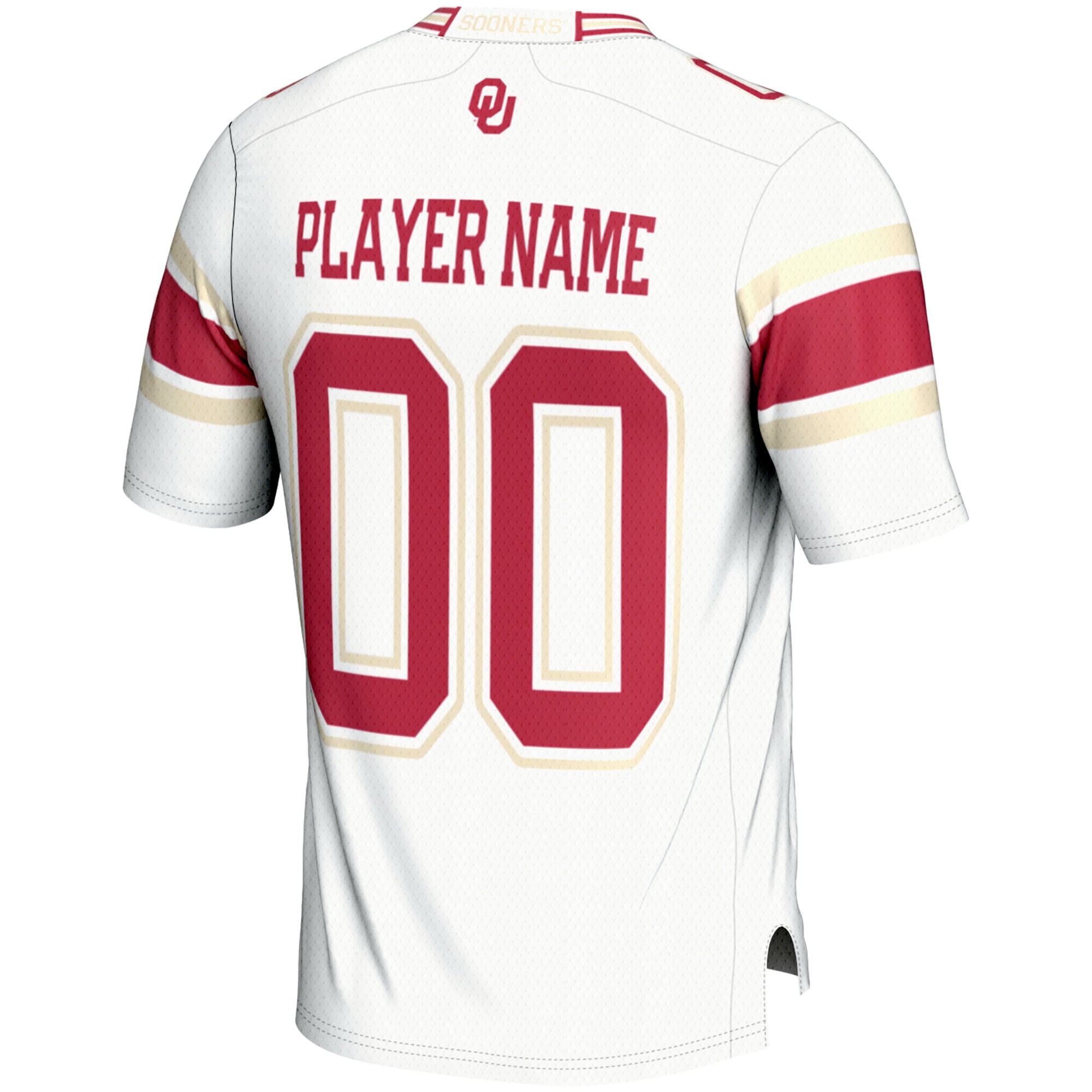 [NJP] Oklahoma Sooners GameDay Greats Youth NIL Pick-A-Player Football Jersey - White