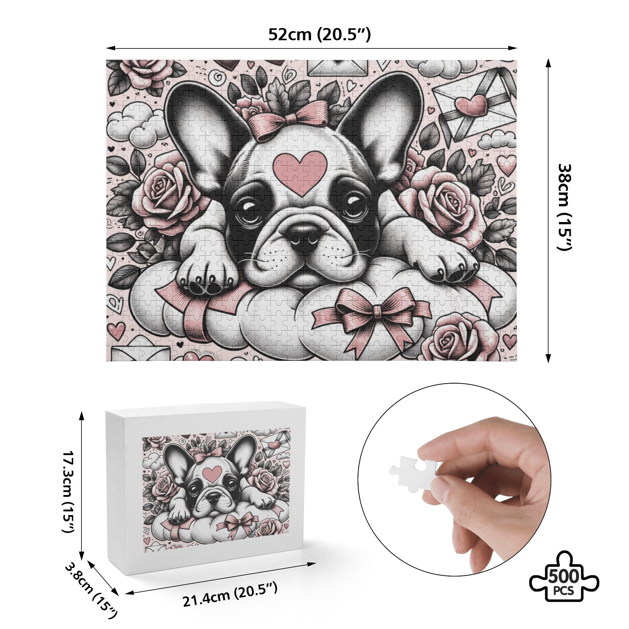 Pet-Lover Everyday Mia - 500-piece Wooden Puzzle for Daily Life Stylish