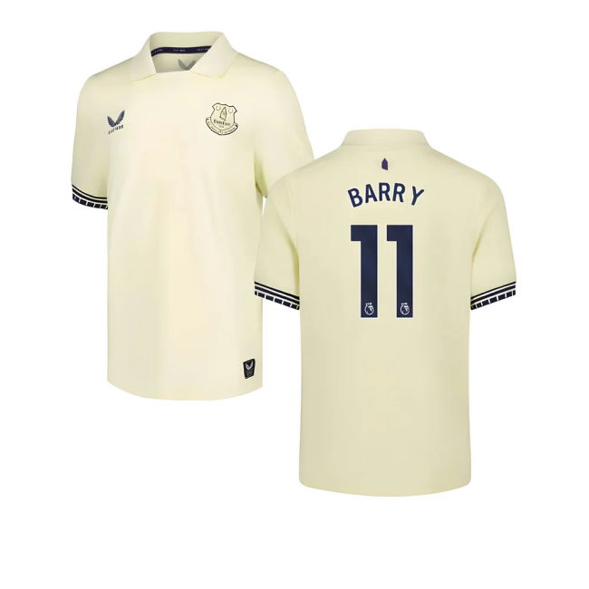 2025-2026 Everton Away Shirt - Kids (Barry 11) | Breathable