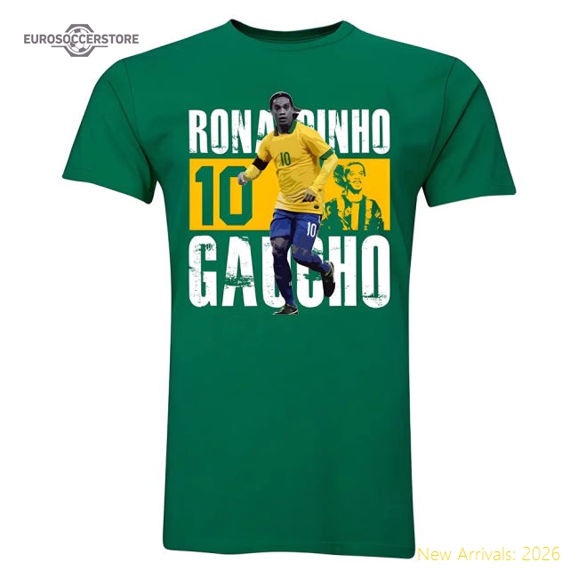 Ronaldinho Number 10 Player T-Shirt (Yellow) - Kids