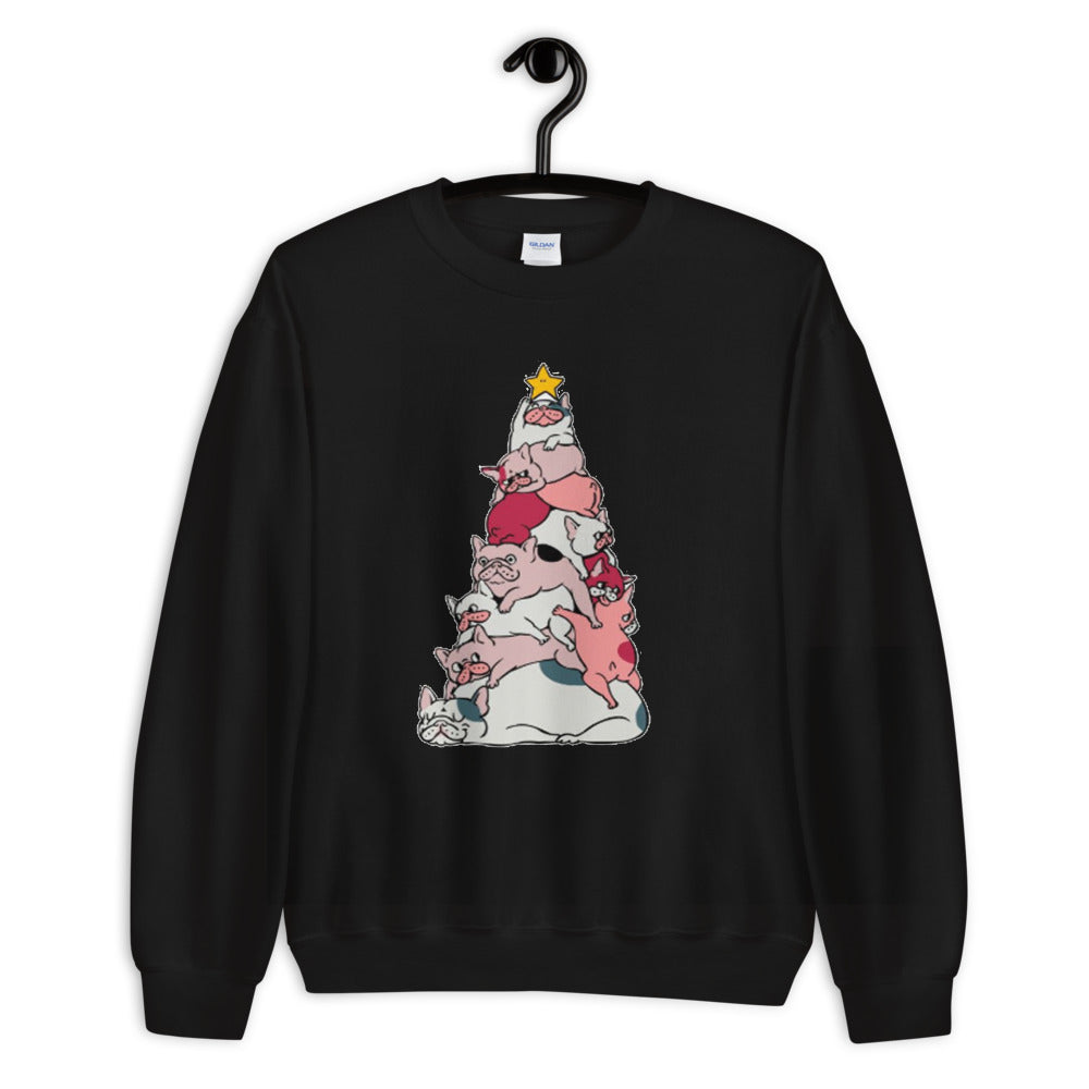 French Bulldog Frenchie Tree Unisex Sweatshirt Practical Pet Supply