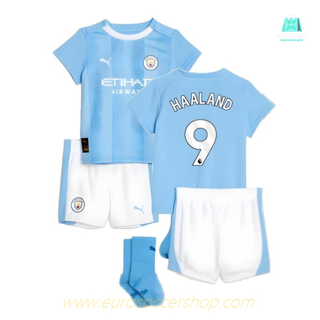 2023-2024 Man City Home Baby Kit (HAALAND 9)