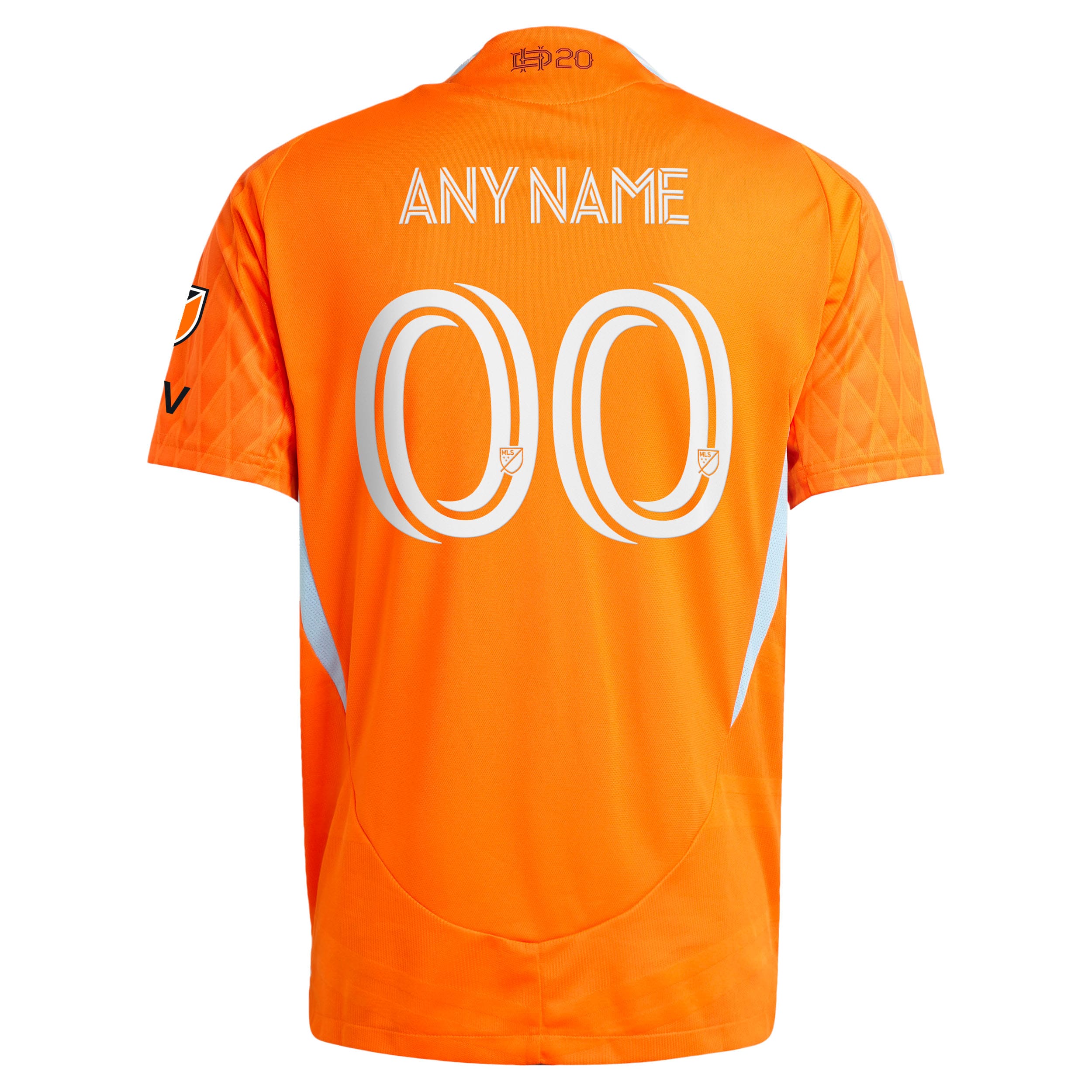 [SJH] Houston Dynamo FC 2025 Season 20 On-Field Authentic Custom Jersey - Orange