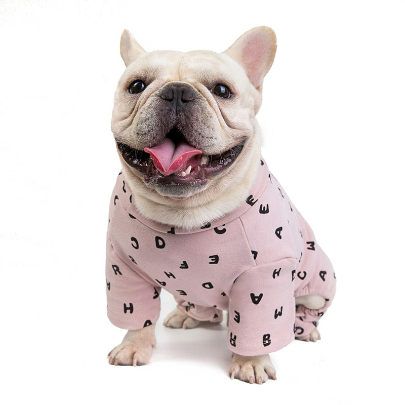 Fashion-Forward Letter Print Winter Clothes For French Bulldog (ws310...