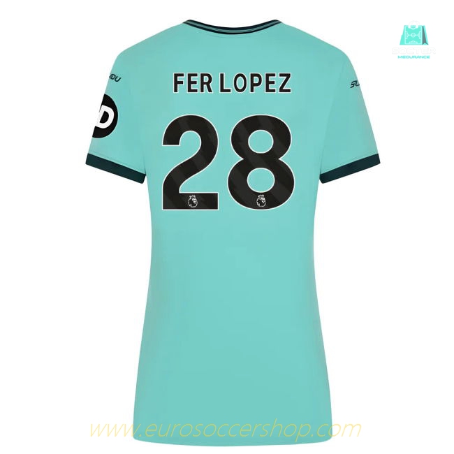 2025-2026 Wolves Away Shirt (Womens) (Fer Lopez 28)