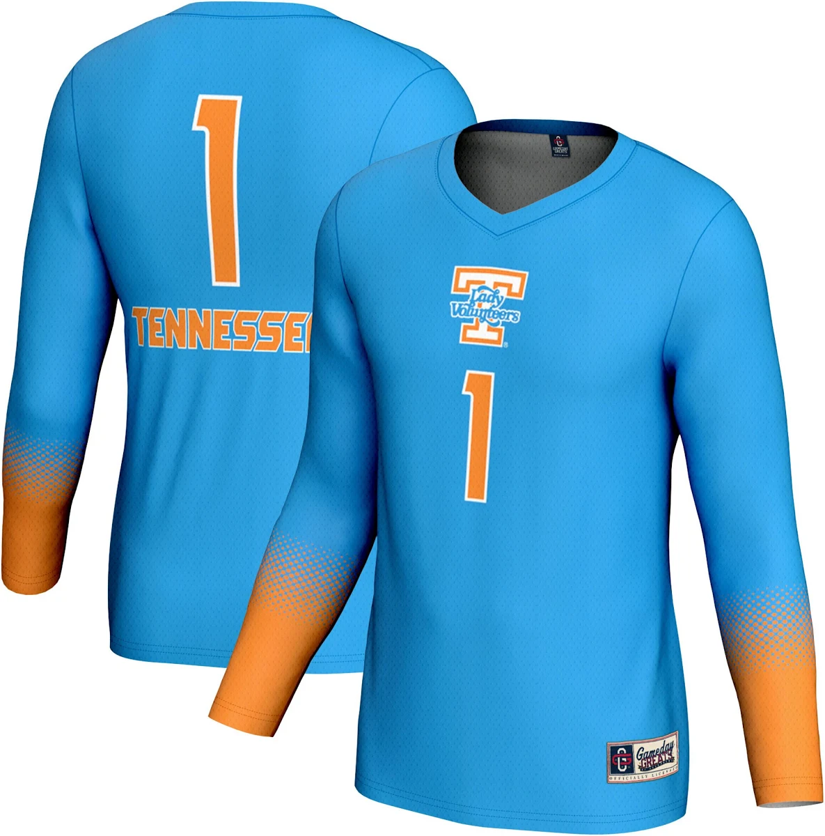 [NJP] Tennessee Volunteers GameDay Greats Unisex Lightweight Volleyball Fashion Jersey - Blue